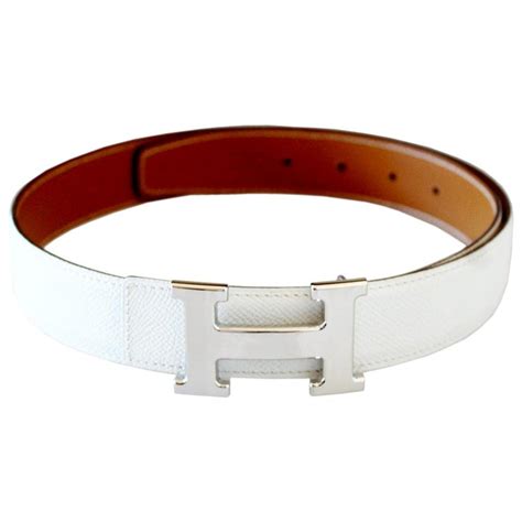 hermes belt white and gold|pre owned hermes belt.